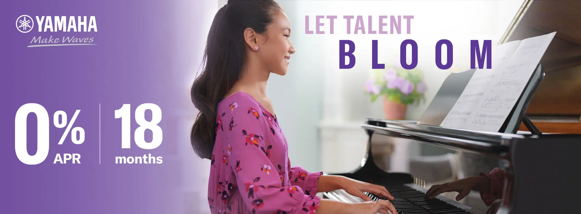 Let talent bloom! Yamaha Spring Sale.